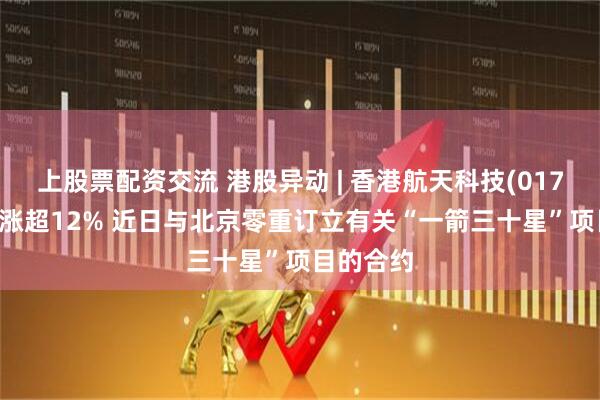 上股票配资交流 港股异动 | 香港航天科技(01725)早盘涨超12% 近日与北京零重订立有关“一箭三十星”项目的合约